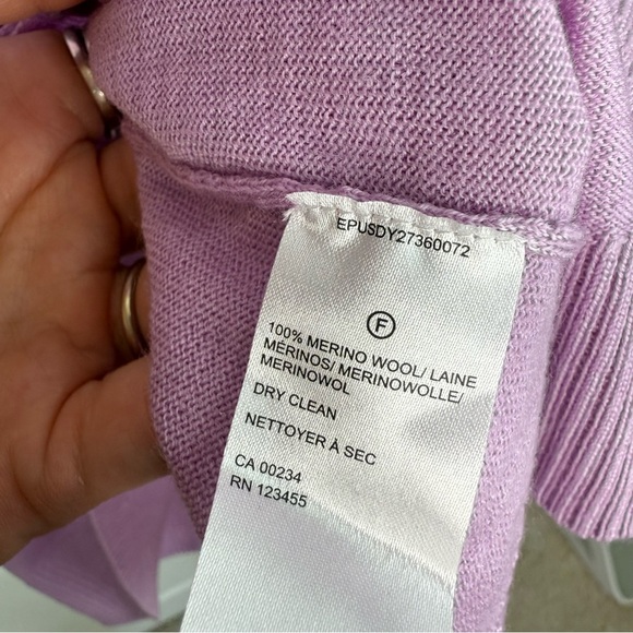 Lord & Taylor Lavender Sweater XL - Picture 4 of 6